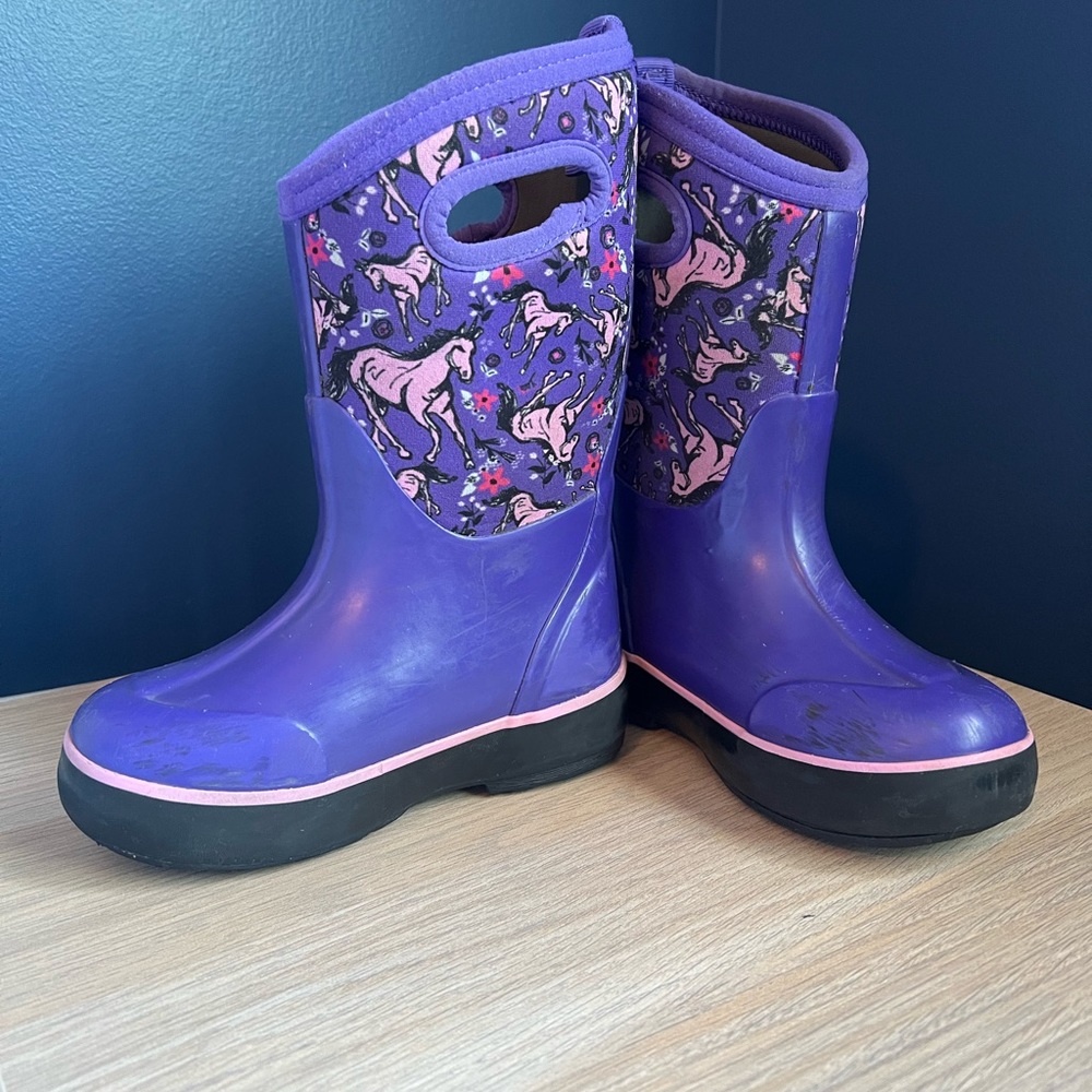 Bogs Kids Classic II Unicorn Waterproof Winter/Rain Boots